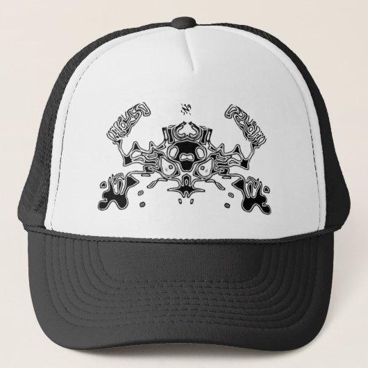 Kwieke krab 3 trucker pet (Voorkant)
