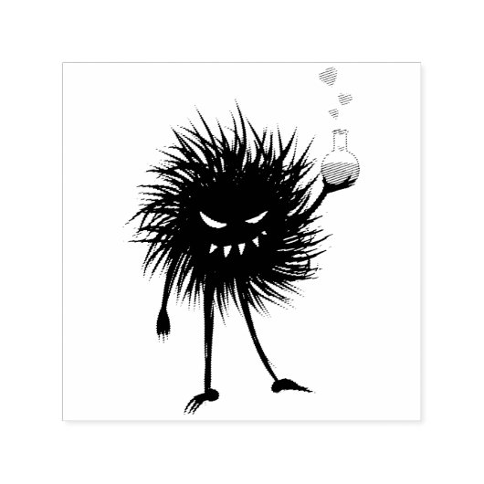 Kwieke scheikunde-liefdespoot  zelfinktende stempel (Design)