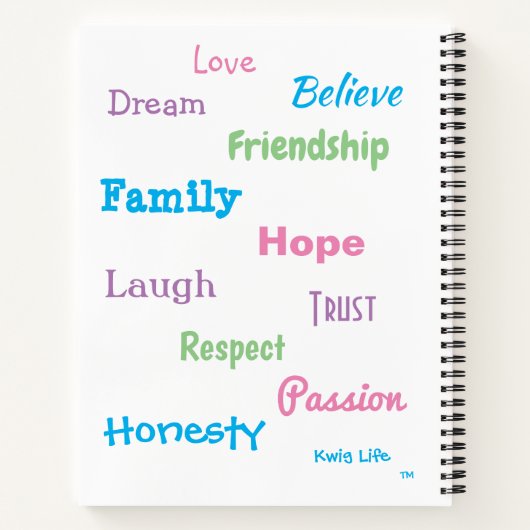 Kwig Life TM Notitieboek (Achterkant)