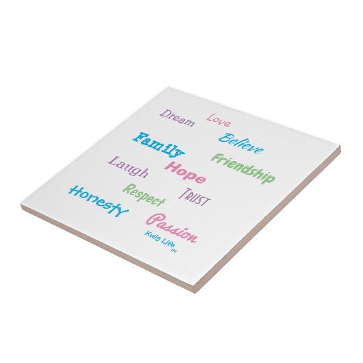 Kwig Life TM Tegeltje (Zijkant)