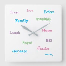 Kwig Life TM Vierkante Klok