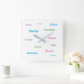 Kwig Life TM Vierkante Klok (Huis)