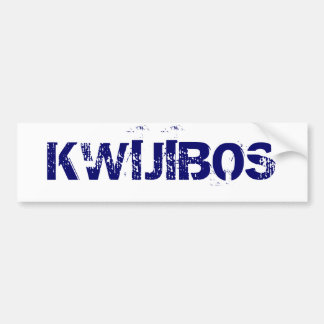 KWIJIBOS BUMPERSTICKER