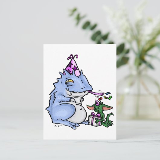 Kwijl  briefkaart (Staand voorkant)