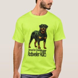 Kwijlen Is Cool – Rottweiler Regels T-shirt