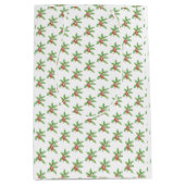 Kwijlige hulstbessen Kerstmis Medium Cadeauzakje (Voorkant)