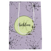 Kwijlige Paarse Wilde Bloem Paardenbloem Kusjes Bl Medium Cadeauzakje (Achterkant)