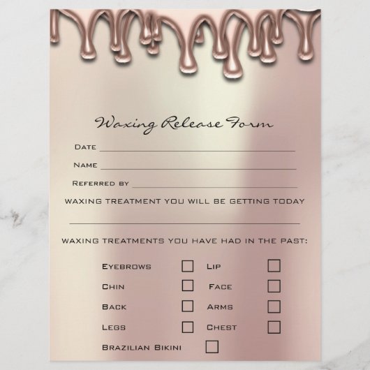 Kwijtformulier Wasdepilatie Pearly Flyer (Voorkant)