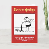 Kwijting en kerstkaart ontgrendelen feestdagen kaart (Voorkant)