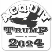 Kwijting TRUMP 2024 Sticker (Voorkant)