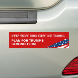 kwijtschelding van studieschuld bumpersticker