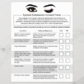 Kwijtverklaring Eyelash Extensions 2 Flyer (Voorkant)