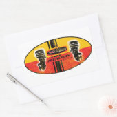 kwik buitenboordmotoren teken rechthoekige sticker (Envelop)
