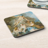 Kwik dat de baby Baccus aan de nimfen toevertrouwt Bier Onderzetter (Linkerzijde)