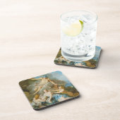 Kwik dat de baby Baccus aan de nimfen toevertrouwt Bier Onderzetter (Rechterzijde)