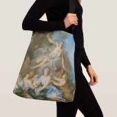 Kwik dat de baby Baccus aan de nimfen toevertrouwt Crossbody Tas (Dichtbij)