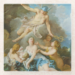 Kwik dat de baby Baccus aan de nimfen toevertrouwt Glazen Onderzetter