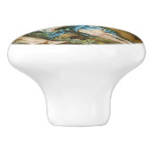 Kwik dat de baby Baccus aan de nimfen toevertrouwt Keramische Knop (Zijkant)