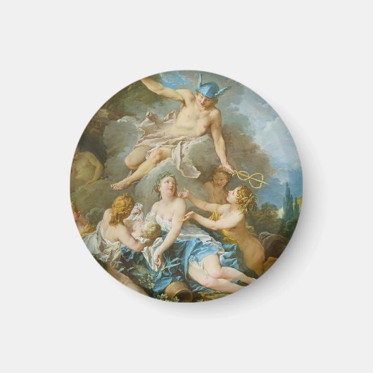 Kwik dat de baby Baccus aan de nimfen toevertrouwt Magneet (Voorkant)