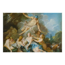 Kwik dat de baby Baccus aan de nimfen toevertrouwt