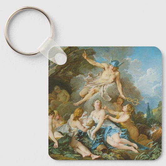 Kwik dat de baby Baccus aan de nimfen toevertrouwt Sleutelhanger (Voorkant)