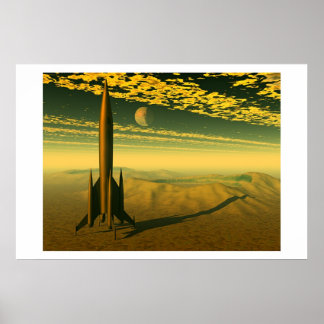 Kwik dat over Venuaanse raters rijdt Poster