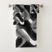 Kwik en handdoek ingesteld door artiest C.L. Bruin