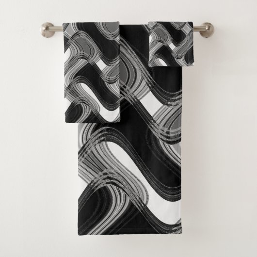 Kwik en handdoek ingesteld door artiest C.L. Bruin (Insitu)