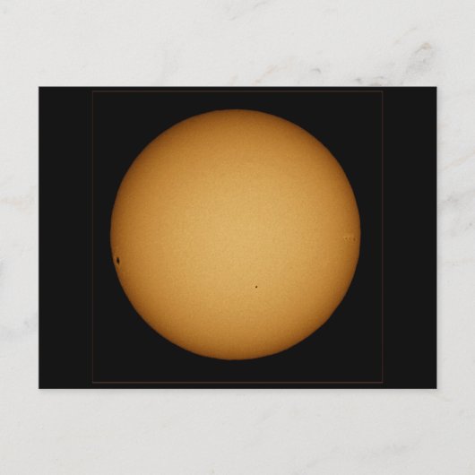 Kwik in doorvoer door de zon briefkaart (Voorkant)