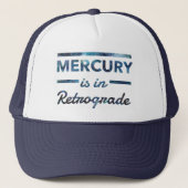 Kwik in Retrogrado Funny Astrology Trucker Pet (Voorkant)