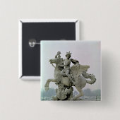 Kwik op Pegasus 1701-02 Vierkante Button 5,1 Cm (Voorkant /achterkant)