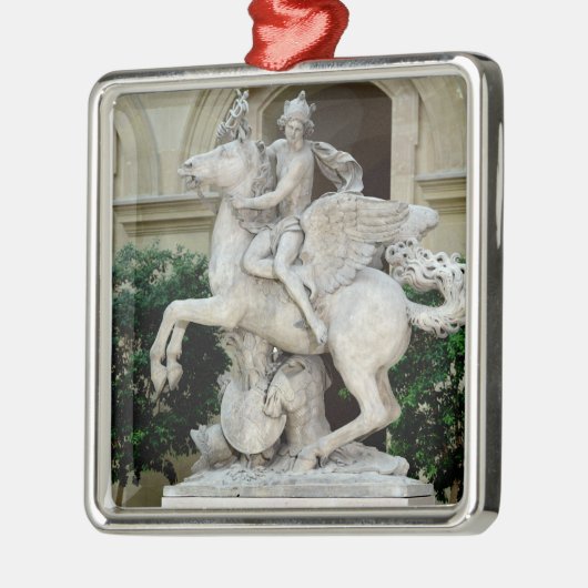 Kwik op Pegasus Metalen Ornament (Links)