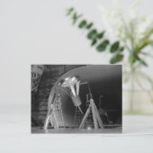 Kwik Space Capsule wordt getest in 1959 Briefkaart (Staand voorkant)