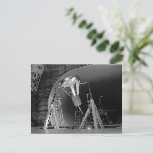 Kwik Space Capsule wordt getest in 1959 Briefkaart (Staand voorkant)