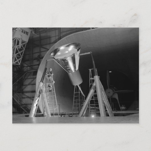 Kwik Space Capsule wordt getest in 1959 Briefkaart (Voorkant)