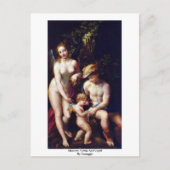 Kwik, Venus en Cupid van Correggio Briefkaart (Voorkant)
