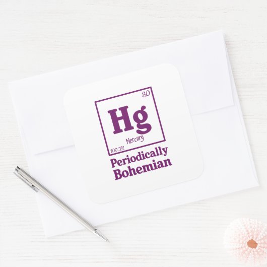 Kwik Vierkante Sticker (Envelop)