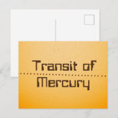 Kwikdoorvoer van de zon briefkaart (Voorkant / Achterkant)