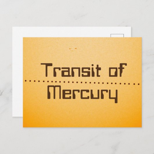 Kwikdoorvoer van de zon briefkaart (Voorkant / Achterkant)