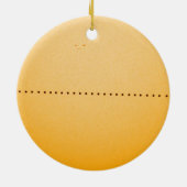 Kwikdoorvoer van de zon keramisch ornament (Achterkant)