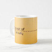 Kwikdoorvoer van de zon koffiemok (Voorkant links)