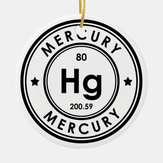 Kwikelement keramisch Ornament (Voorkant)