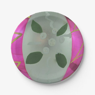  kwikgordel met kerstbal papieren bordje