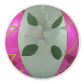  kwikgordel voor kerstmis van glas Mistletoe Keramische Knop (Voorkant)