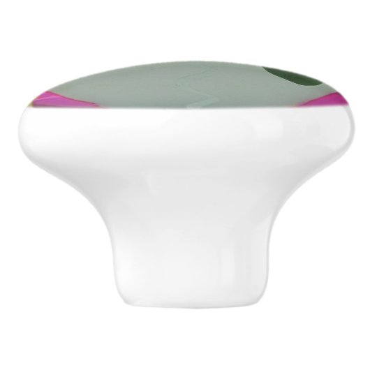  kwikgordel voor kerstmis van glas Mistletoe Keramische Knop (Zijkant)