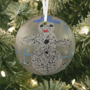  kwikgordel voor kerstmis van glas Mistletoe Ornament