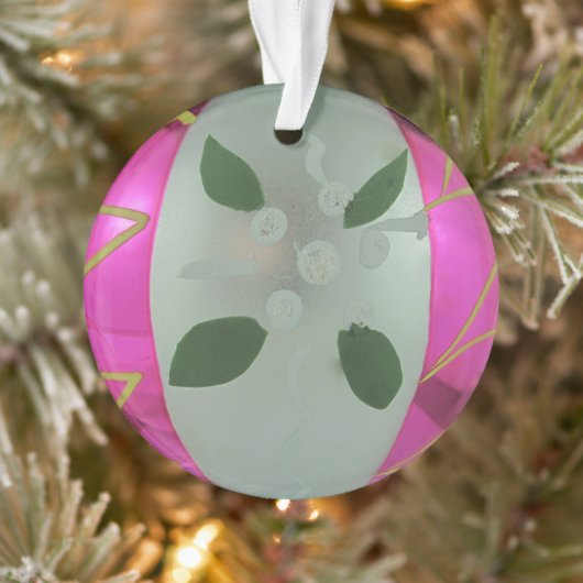  kwikgordel voor kerstmis van glas Mistletoe Ornament (Boom)