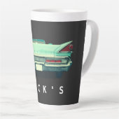 kwiklampen uit de jaren 1950 - Aangepast Latte Mok (Rechterhoek)