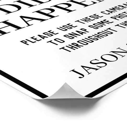 Kwik's of het gebeurde niet Verwerpbaar het Teken  Poster (Hoek)