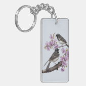 kwikstaartvogel sleutelhanger (Voorkant Links)